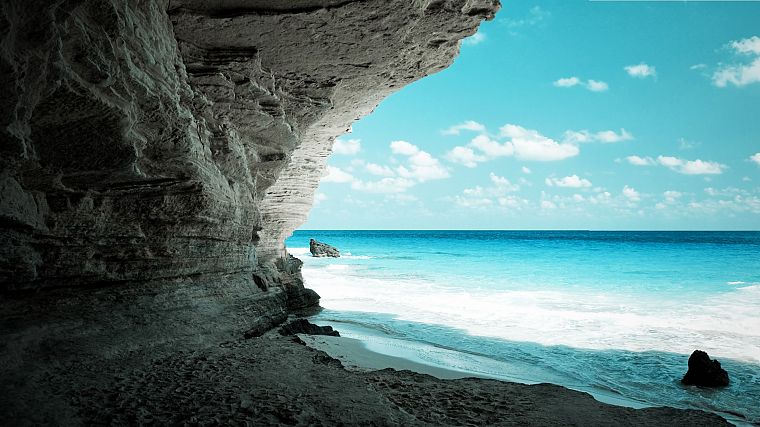 океан, природа, пещеры, Египет, пляжи - обои на рабочий стол