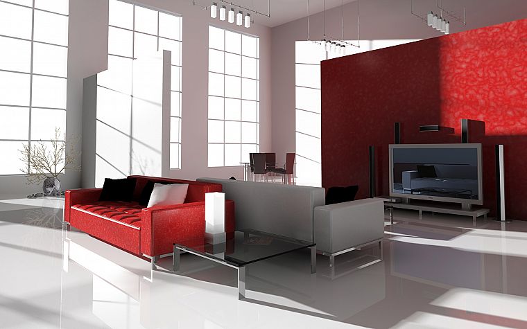 красный цвет, комната, интерьер, мебель, Болгария - обои на рабочий стол