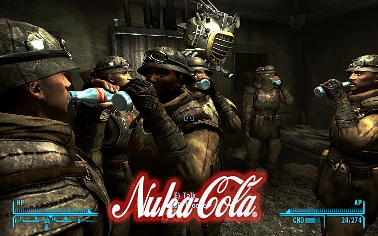 солдаты, видеоигры, осадки, анклав, Нука Cola Quantum - обои на рабочий стол