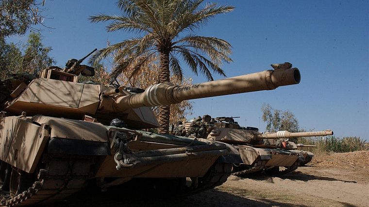 деревья, военный, танки, M1 Abrams - обои на рабочий стол