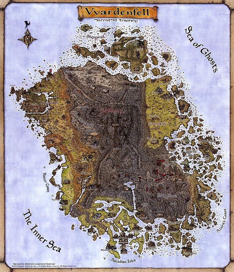 карты, Elder Scrolls III : Morrowind - обои на рабочий стол