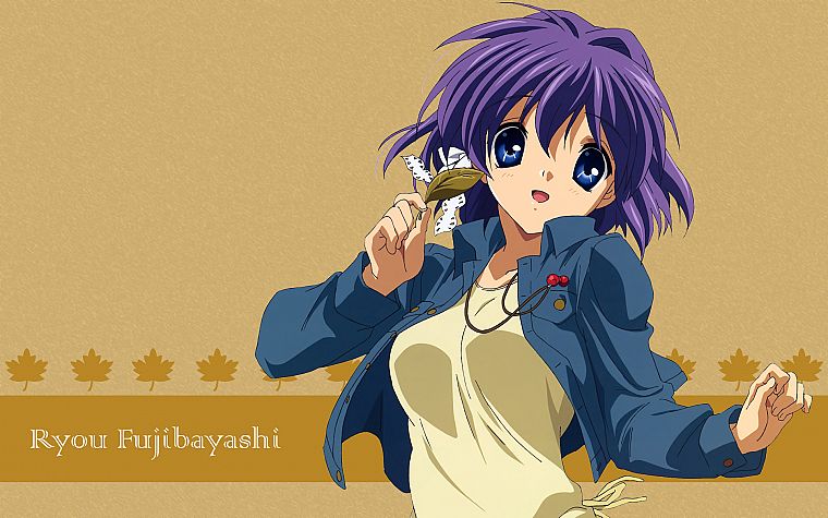 Clannad, Fujibayashi Ryou, аниме девушки - обои на рабочий стол