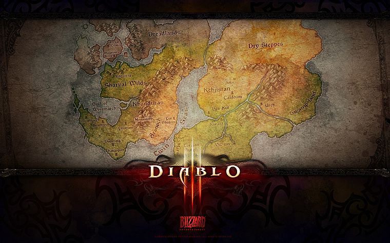 Diablo, карты, Blizzard Entertainment, Diablo III, святилище - обои на рабочий стол