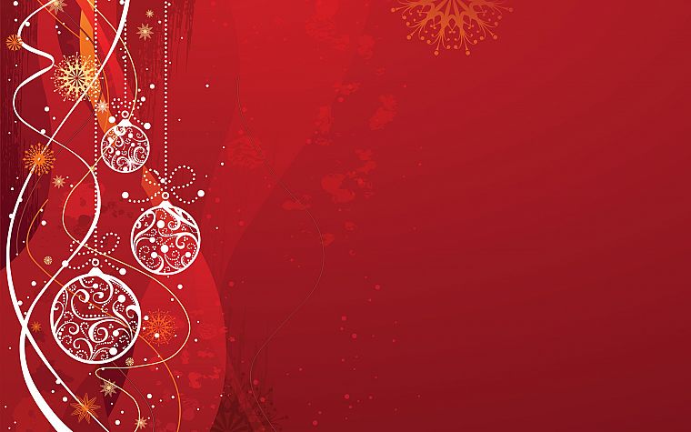 красный цвет, рождество, праздники, украшения - обои на рабочий стол