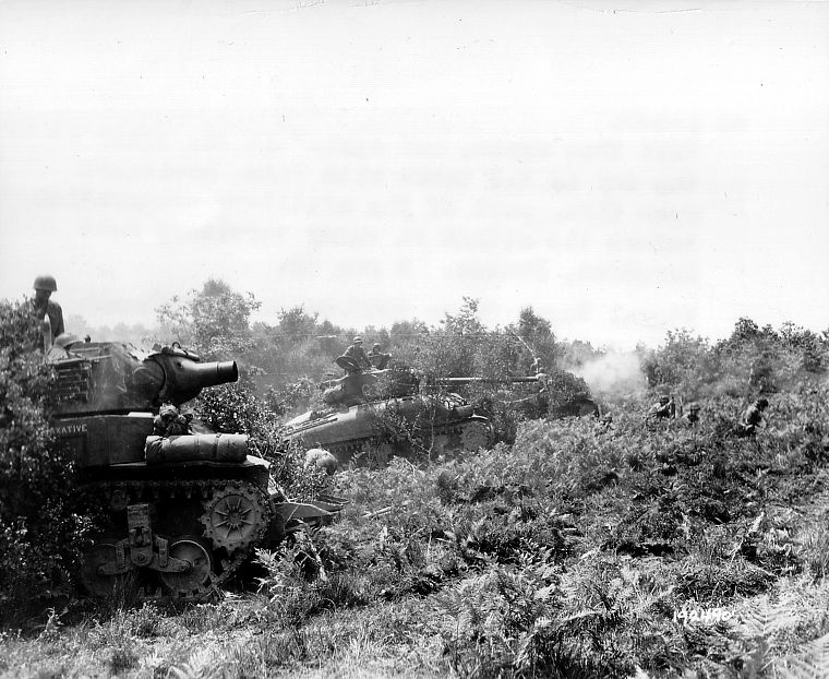 военный, танки, гаубица, M4 Sherman, M8 Скотт - обои на рабочий стол