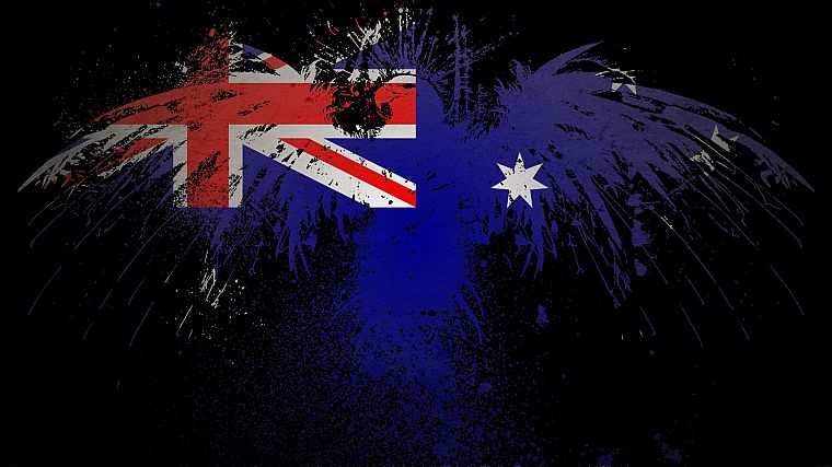 орлы, флаги, Австралия - обои на рабочий стол