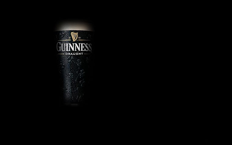 пиво, черный цвет, минималистичный, Guinness - обои на рабочий стол