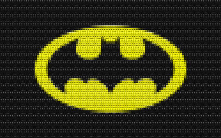 Бэтмен, DC Comics, мозаика, логотипы, Batman Logo, Лего - обои на рабочий стол
