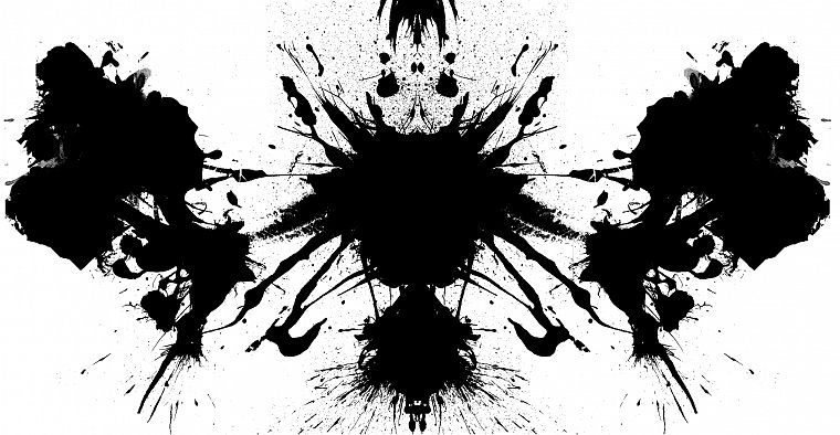 черно-белое изображение, тест Роршаха - обои на рабочий стол
