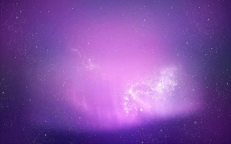 космическое пространство, звезды, фиолетовый - обои на рабочий стол