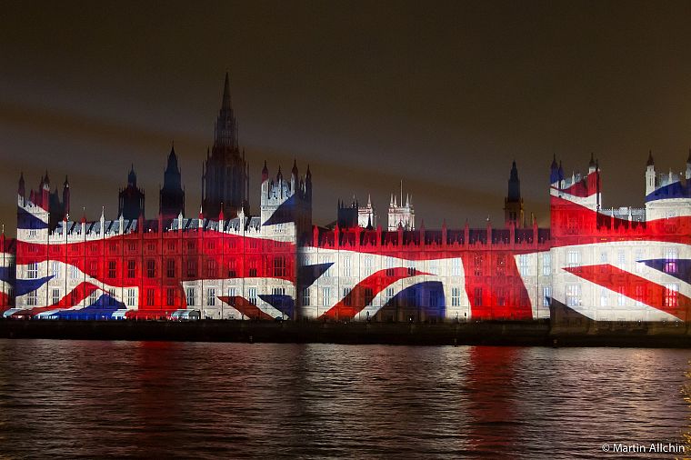 Англия, Британия, Лондон, Биг-Бен, Великобритания, Юнион Джек, Флаг Союза, Здание Парламента, Олимпиада 2012 - обои на рабочий стол