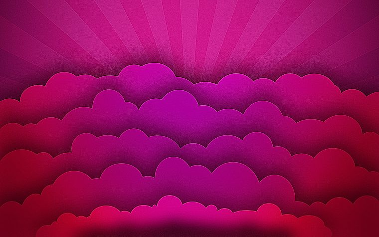 абстракции, облака, розовый цвет - обои на рабочий стол