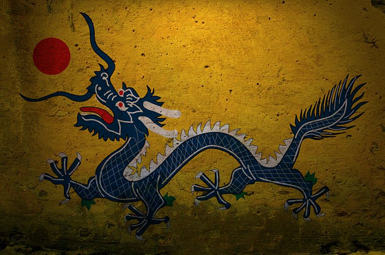 драконы, Китай, граффити - обои на рабочий стол