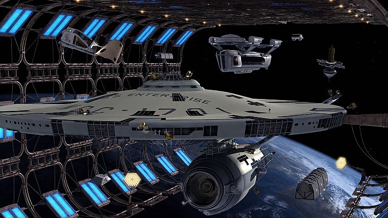 звездный путь, корабли, транспортные средства, USS Enterprise - обои на рабочий стол