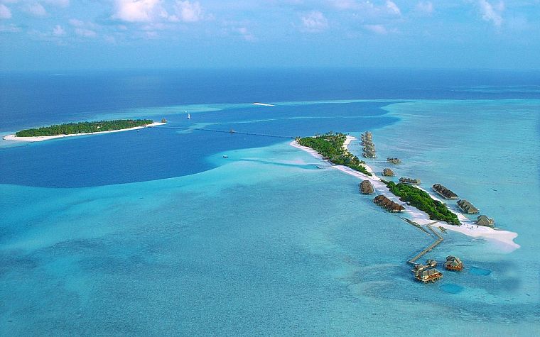 Мальдивские о-ва, острова, море - обои на рабочий стол