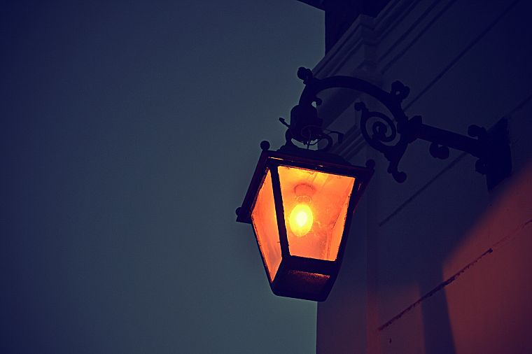 свет, ночь, уличные фонари - обои на рабочий стол