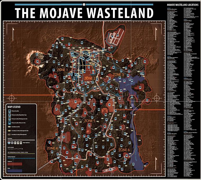видеоигры, карты, Fallout New Vegas - обои на рабочий стол