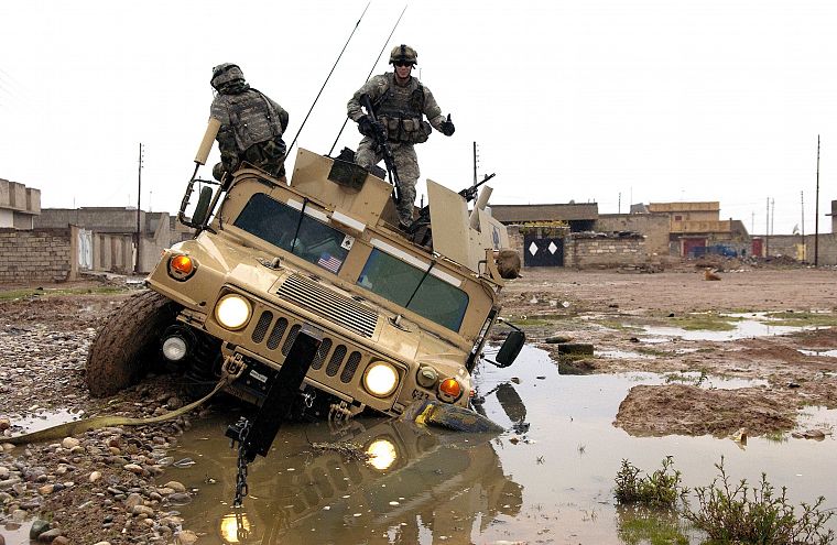 война, военный, грязь, грязь, Humvee - обои на рабочий стол