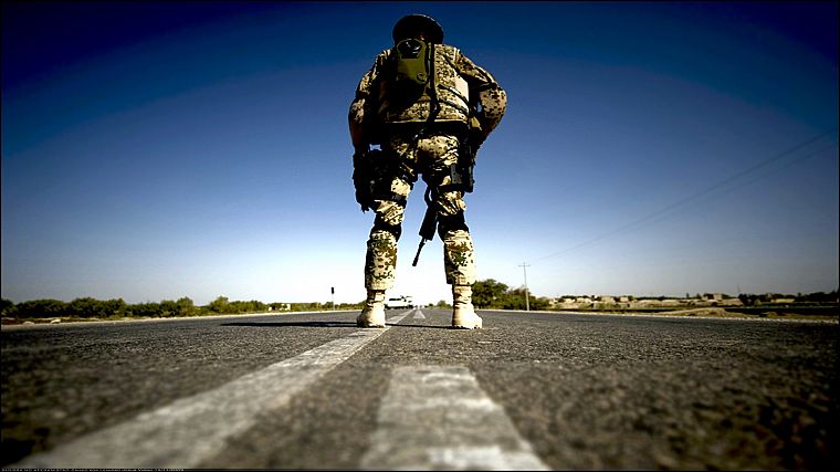 солдат, Афганистан, дороги, Бундесвер - обои на рабочий стол