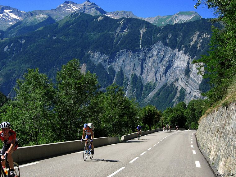 горы, спортивный, дороги, езда на велосипеде, Тур де Франс, Альп д'Юэз - обои на рабочий стол