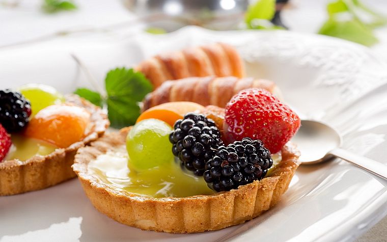 фрукты, еда, пирог - обои на рабочий стол