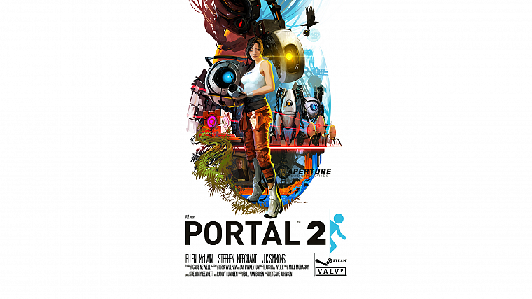 Portal 2, постеры фильмов, плакаты - обои на рабочий стол