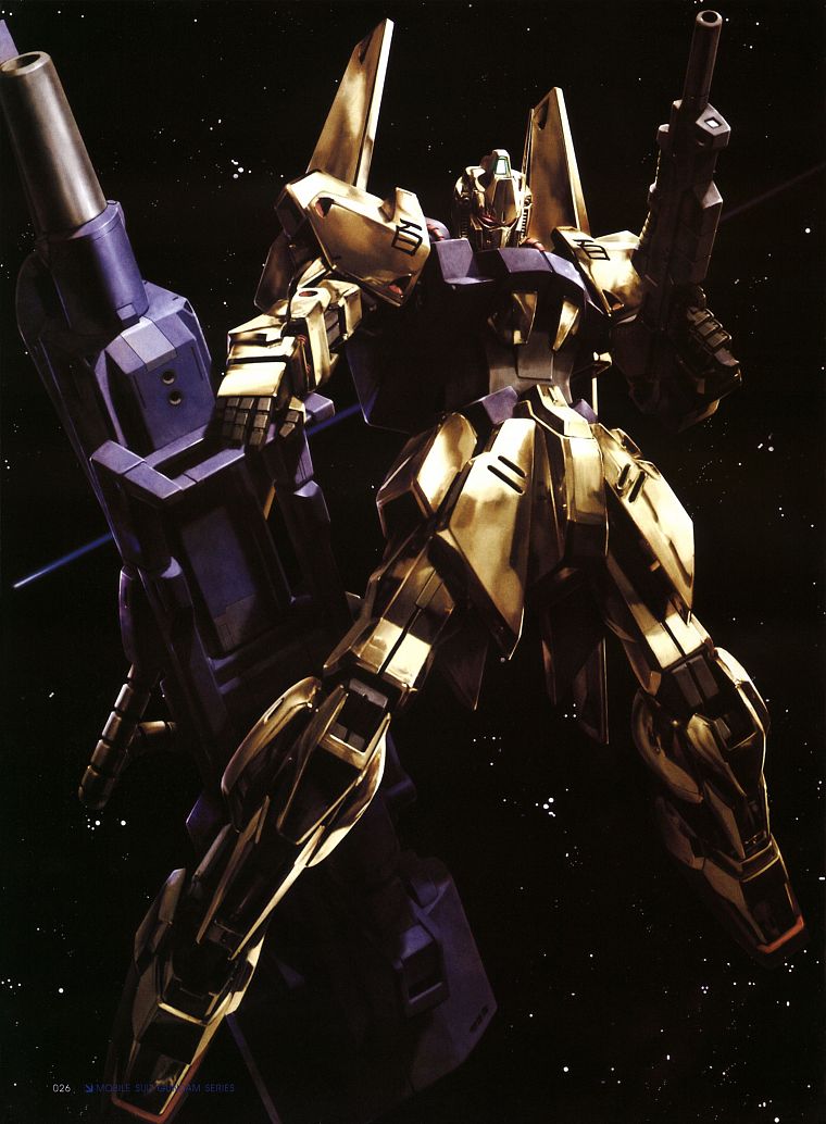 космическое пространство, Gundam, пистолеты, робот, роботы, механизм, Mobile Suit Zeta Gundam, Hyaku Шики - обои на рабочий стол