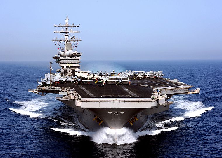 ВМС США, корабли, военно-морской флот, транспортные средства, авианосцы, USS Dwight D. Eisenhower, CVN -69 - обои на рабочий стол