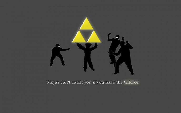 ниндзя не могу поймать вас , если, Triforce, Легенда о Zelda - обои на рабочий стол