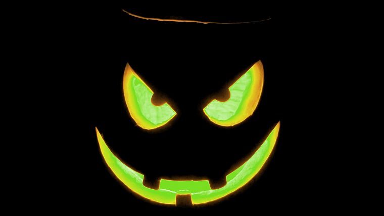 Хэллоуин, оскал, Jack O Lantern, тыквы - обои на рабочий стол