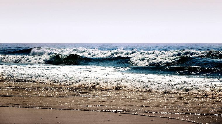 океан, природа, волны, море, пляжи - обои на рабочий стол