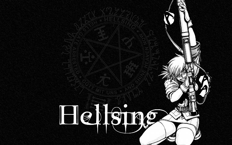 Hellsing, вампиры, Seras Виктория, аниме - обои на рабочий стол