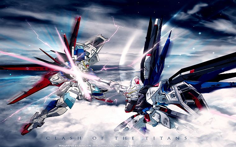 Gundam, Gundam Seed Destiny, Gundam битва - обои на рабочий стол