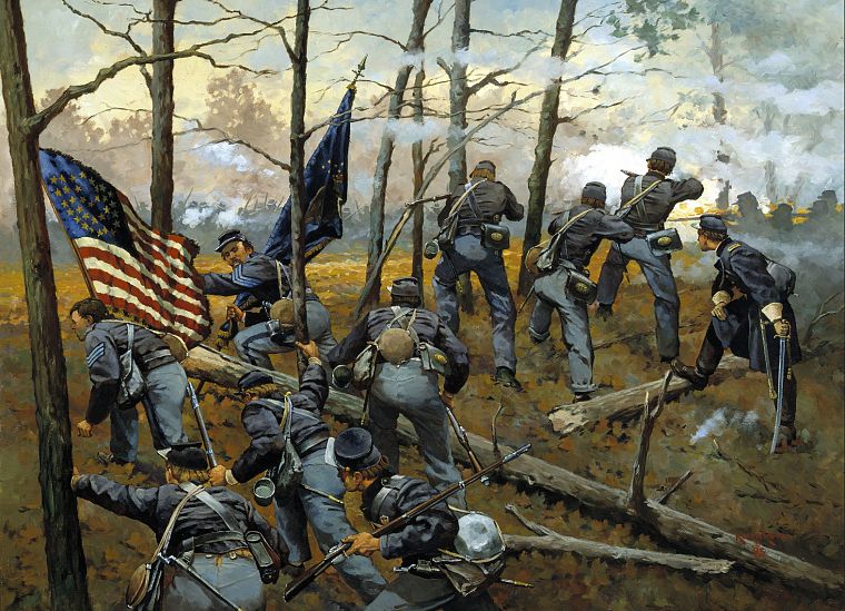 солдаты, США, Гражданская война - обои на рабочий стол