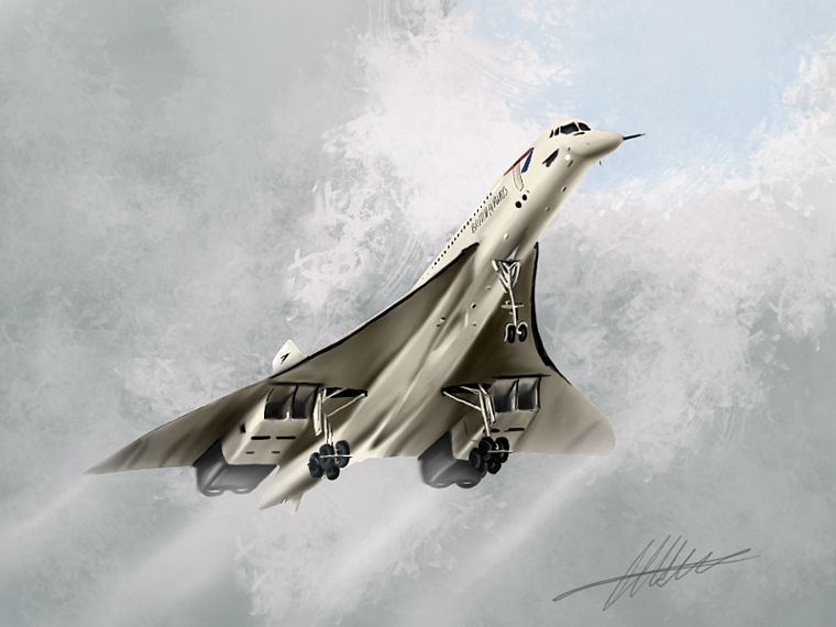 самолеты, авиалайнеры, Concorde - обои на рабочий стол