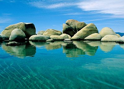 камни, Невада, Lake Tahoe - оригинальные обои рабочего стола