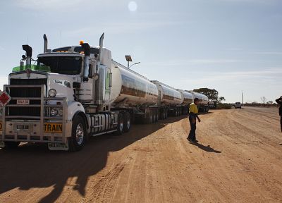 песок, грузовики, Kenworth, танкеры, автопоезд, Австралия - случайные обои для рабочего стола