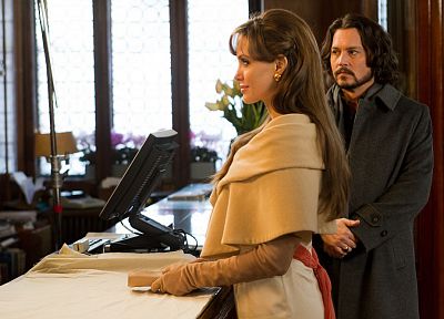 кино, Анджелина Джоли, фильм, Туристический, Джонни Депп - обои на рабочий стол