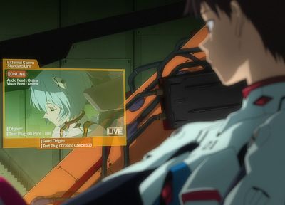 Ayanami Rei, Neon Genesis Evangelion (Евангелион), Икари Синдзи, аниме, аниме парни - обои на рабочий стол