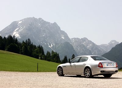 автомобили, транспортные средства, Maserati Quattroporte, задний угол - оригинальные обои рабочего стола