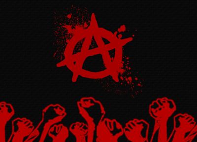 черный цвет, красный цвет, кулаки, анархия - похожие обои для рабочего стола
