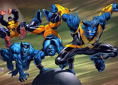 комиксы, X-Men, Марвел комиксы, Хэнк Маккой ( Зверь ) - похожие обои для рабочего стола
