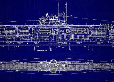 подводная лодка, чертежи, военно-морской флот, схема - случайные обои для рабочего стола