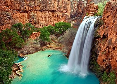 вода, природа, США, Аризона, Австралия, водопады - случайные обои для рабочего стола