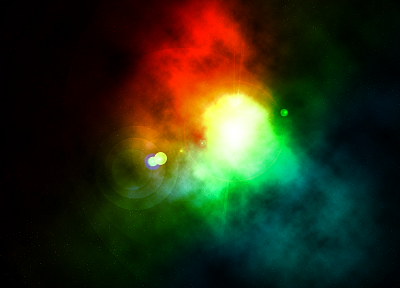 космическое пространство, цвета - случайные обои для рабочего стола