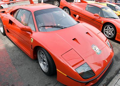красный цвет, автомобили, Феррари, транспортные средства, Ferrari F40 - случайные обои для рабочего стола