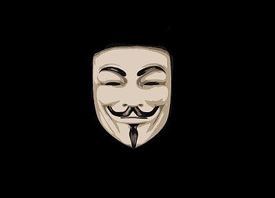 анонимный, маски, Гай Фокс, В значит вендетта - копия обоев рабочего стола