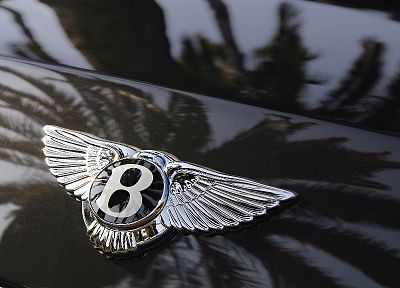 Bentley, логотипы, отражения - обои на рабочий стол