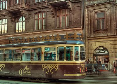 трамвай, трамваи, Краков, города - случайные обои для рабочего стола