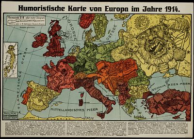 Европа, карты - обои на рабочий стол